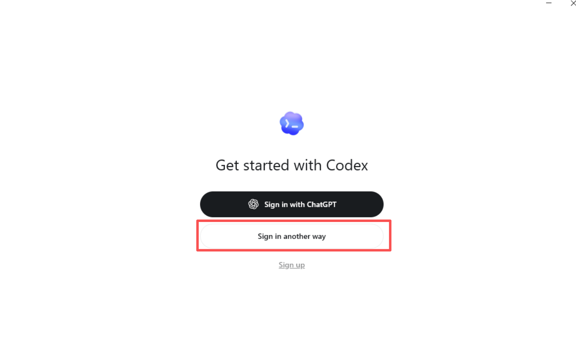 进入 Codex 配置入口